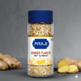 Dried ginger flakes by Pira Foods with strong aroma