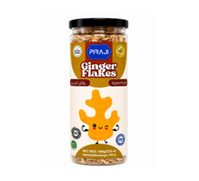 Premium Ginger Flakes in Glass Jar
