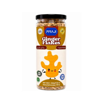 Premium Ginger Flakes in Glass Jar