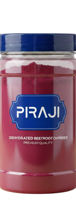 Natural beetroot powder by Pira Foods with vibrant color
